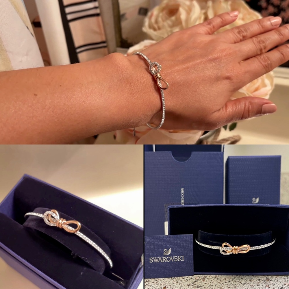 Swarovski Lifelong Bow Bangle Bracelet